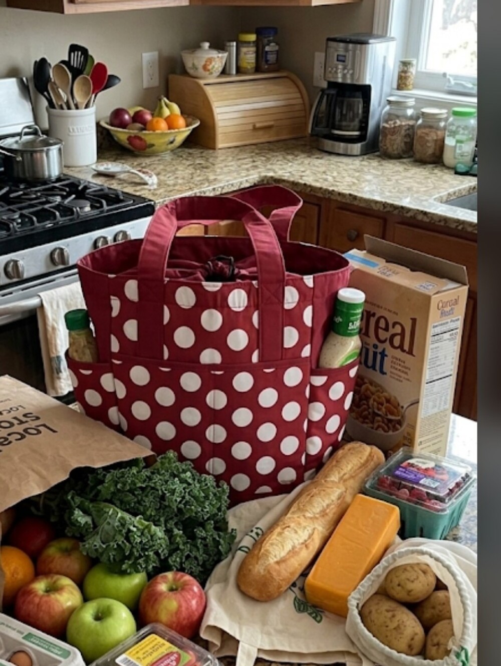 Grocery tote bag-insulated